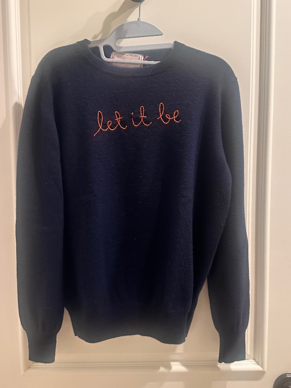 LINGUA FRANCA “LET IT BE” 100% CASHMERE SWEATER